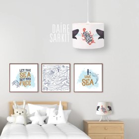 Resim Popcorn Kids Scuba Daire Sarkıt Aydınlatma (Large) 