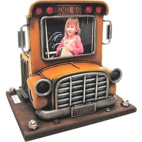 Resim Kenpazar Dekoratif Metal Kalemlik Çerçeveli Kamyon Temalı Hediyelik 