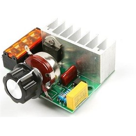 Resim 4000W 220V AC SCR Voltaj Regülatörü (Metal Kasasız) 