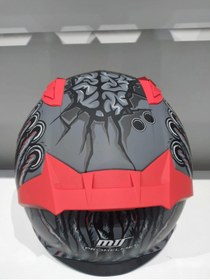 Resim KASK MTS PRO 801 DREAKA GÜNEŞ GÖZLÜKLÜ ANTRESİT/KIRMIZI 