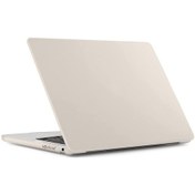 Resim NovStrap Macbook Uyumlu Pro Uyumlu M1 M2 Çip 13.3" A2338 ile Uyumlu Kılıf Cream Hard Shell Rubber Kapak 