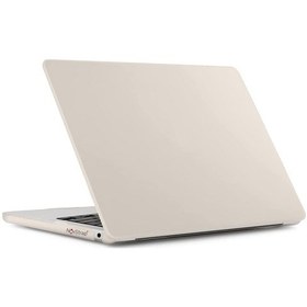 Resim NovStrap Macbook Uyumlu Pro Uyumlu M1 M2 Çip 13.3" A2338 ile Uyumlu Kılıf Cream Hard Shell Rubber Kapak 