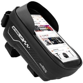 Resim Sones Wheel Up 029 Sert Kabuk Bisiklet Çantası Dağ Bisikleti Ön Kiriş Çantası Üst Tüp Su Geçirmez Cep Telefonu Çantası Eyer Çantası Sürüş Ekipmanları 