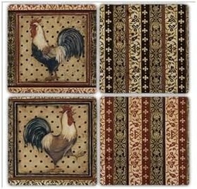 Resim Oscar Stone Decor Doğaltaş Bardak Altlığı- 4 Lü Set(10 Cm X 10 Cm) Ba195 