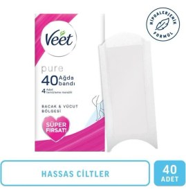 Resim Veet Pure Ağda Bandı Promo 40'lı Paket 