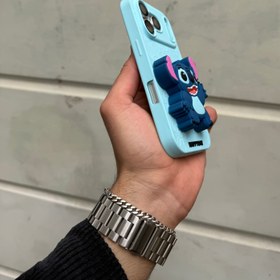 Resim Stittch Mavi Kılıf Silikon Parmaklık Modelli 
