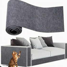 Resim 3.0 metre/100.0 cm Ekstra Geniş Kendinden Yapışkan Kedi Tırmalama Direği ve Mat - Dayanıklı Kanvas Tırmalama Direği, Çoklu saç tokası Koruma Ekranları, Koltuk, Duvar, Mobilya için Tırmama Direği, Kolay Kesim ve Taşıma Tasarımı, Kedi Tırmalama Matı, Mobilya Koruma, Esnek Koruma, Sağlam Yapı, Evcil Hayvan Sahipleri 