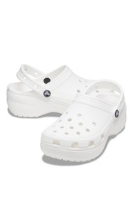 Resim Crocs Classic Platform Clog Kadın Sabo Terlik White 