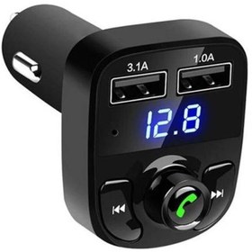 Resim Teknowork Fm Transmitter Bluetooth Çakmaklık Müzik Kiti Tüm Araçlara Uyumlu 