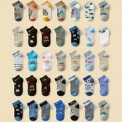Resim 12 Çift Erkek Karikatür Çorapları - Yumuşak, Rahat, Nefes Alabilen, Trendy, Tüm Mevsimler için Polyester ve Spandex Karışımı, Makine Yıkanabilir, Çeşitli Tasarımlar (Dinozorlar, Arabalar, Futbol Topları), Tüm Mevsimler Çorapları | Canlı Çorap Tasarımları | Polyester Karışımı Çoraplar 