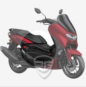 Resim Redline Grafik Yamaha Nmax 2021 Model Yan Grenaj Pad Koruyucu Siyah Kırmızı 