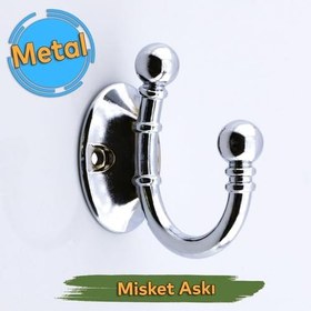 Resim Misket Askı Gümüş Vestiyer Dolap Askılık Askılığı Duvar Banyo Mutfak Elbise Kıyafet Çanta Askısı 