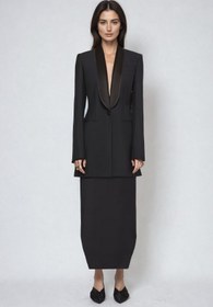 Resim Adkins Dalma Yaka Sırtı Açık Blazer - S 