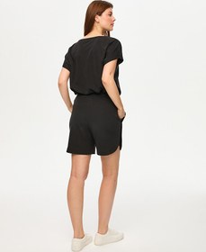 Resim Faik Sönmez Tencelli Örme Comfort Şort US26SRT010 - Siyah / XL 