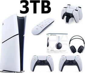 Resim Sony Playstation 5 Slim Dijital 3TB +2.Dualsense + Şarj İstasyonu+ Media Kumanda +3D PLUS KULAKLIK 