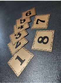 Resim Kapı Numarası 5.5x6.5 Cm Kendinden Yapışkanlı No:1 Den 8’E 