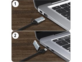 Resim HU04A Type-C/usb A To 4K 60Hz 1080P HDMI Video Capture Yakalama Hub Adaptör 