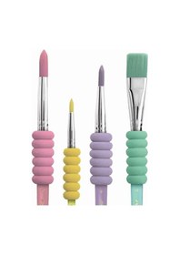 Resim Fırça Seti 4'lü Paket 4-8-10-12 Numara Faber Castell Fırça Seti 4 