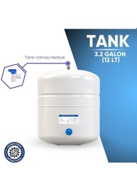 Resim Su Arıtma Cihazı 12 Lt. 3,2 Galon Paslanmaz Metal Tank + Vana 