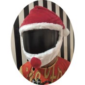 Resim Kaskmania Kask Kılıfı Peluş Noel Baba 