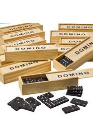Resim HerEveOyuncak Ahşap Domino Setti (9h) 