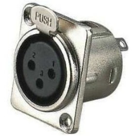 Resim Uptech Kj109 Canon Dişi Şase 3 Pin Mikrofon 