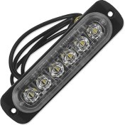 Resim Sedipiitous 12V-24V 6led Hafif Flaş Acil Araç Araç Uyarı Flaş Mavi ve Kırmızı (Yurt Dışından) 