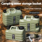 Resim 11L/18.5L/25L Taşınabilir Kamp Su Depolama Çantası, Çıkarılabilir Musluklu - Sızdırmaz, Gıda Sınıfı PE Malzeme, Kamp, Yürüyüş, Piknik ve Dış Mekan Seyahatleri için İdeal, Dış Mekan Su Depolama | Çok Kapasiteli Kaplar | Güvenli Kapak Özelliği, Kamp Aksesuarları 