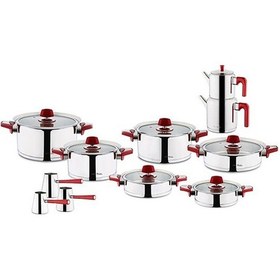 Resim Aryıldız Flamingo Rose Cam Kapak 20 Parça İdeal Set 