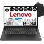 Resim Lenovo V14 Gen4 Iru Intel Core I5 13420H 12GB 4tb SSD Windows 11 Pro 14 Inç Fullhd Taşınabilir Bilgisayar 83A11091TRF10 + Zetta Çanta 