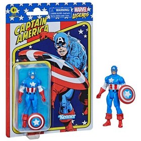 Resim Marvel Legends Retro 375 Collection Captain America Figür 