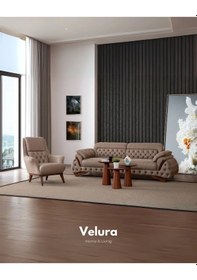 Resim Tulia Üçlü Koltuk & Kanepe 3'lü Krem 