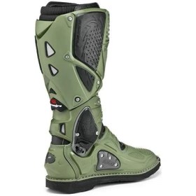 Resim Sidi Sıdı Crossfıre 3 Army Motosiklet Botu Su Geçirmez Sırçalı Deri ve Lorica Malzeme ile Koruma 