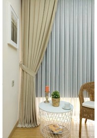 Resim Evdepo Home Bej Düz Renk Soft Fon Perde Tek Kanat Bej 