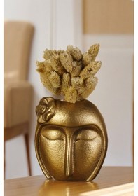 Resim Dekoratif Vazo El Yapımı Altın Eskitme Renk Model 12 Karışık 