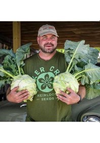 Resim Ata Tohum Geleneksel Giantl Kohlrabi Alabaş Tohumu 15 Tohum 