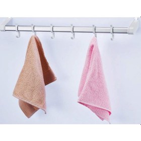 Resim Primanova Kapı Arkası Askılık Beyaz Alüminyum Paslanmaz Yapı 57Cm Çok Renkli 