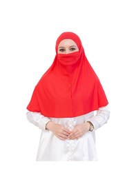 Resim Modish Group Hazır Başörtüsü Pratik İslami Giyim Penye Peçeli Türban Namaz İçin Yumuşak Eşarp Pembe 