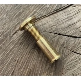 Resim Door Pirinç Çelik Kapı Dürbünü Ahşap Kapı Dürbünü Sarı Renk 14MM 5cm 
