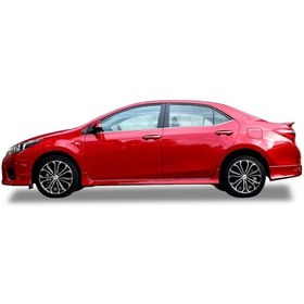 Resim Toyota Corolla Uyumlu 2012-2016 Yan Marşpiyel Seti Plastik 