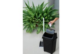 Resim 10 Litre Kapaklı Banyo Mutfak Çöp Kovası, Şık ve Pratik Tasarım 