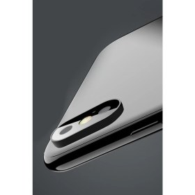 Resim Microcase x Metal Çerçeveli Tempered Glass Lens Koruma - Siyah 