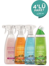 Resim Premium 4'lü (Çok Amaçlı, Banyo, Mutfak, WC) Paket 750 ml x 4 Adet 
