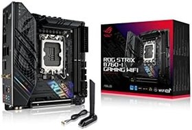 Resim Asus ROG STRIX B760-I GAMING WIFI B760 Soket 1700 DDR5 7600(OC) MHz Mini ITX Gaming (Oyuncu) Anakart 