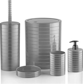 Resim Voltbox 5 Parça Banyo Seti - Wc Tuvalet Seti - Temizlik Ekipmanları 