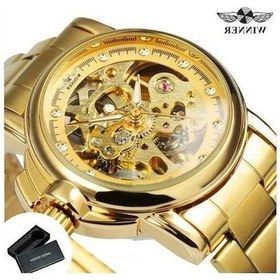 Resim Fastbuy Altın Mekanik Kadın Kol Saati, Otomatik, Luminous Eller, Kadran İskelet, Kadın Kullanımı Altın 