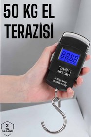 Resim MKR 50 Kg El Kantarı Ağırlık Ölçer Dijital Ekranlı Kancalı Portatif 