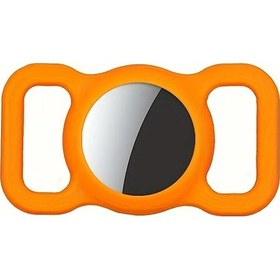Resim Meridiangoods Orange Evcil Haymatlığı Airtag Kılıfı, Köpek Kedi Kaybolma Önleyici Aksesuar 