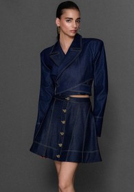 Resim ARKADAN KAPATMALI BLUZ CEKET JEAN - JEAN / 40 