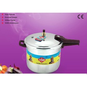 Resim Termo Alüminyum Düdüklü Tencere 12 L L Gümüş 